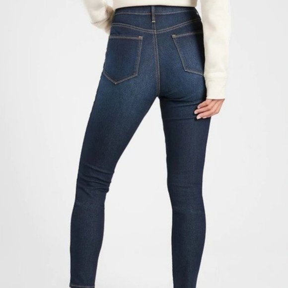 Athleta Sculptek Ultra Skinny Midnight Jean size 0 - Picture 2 of 5